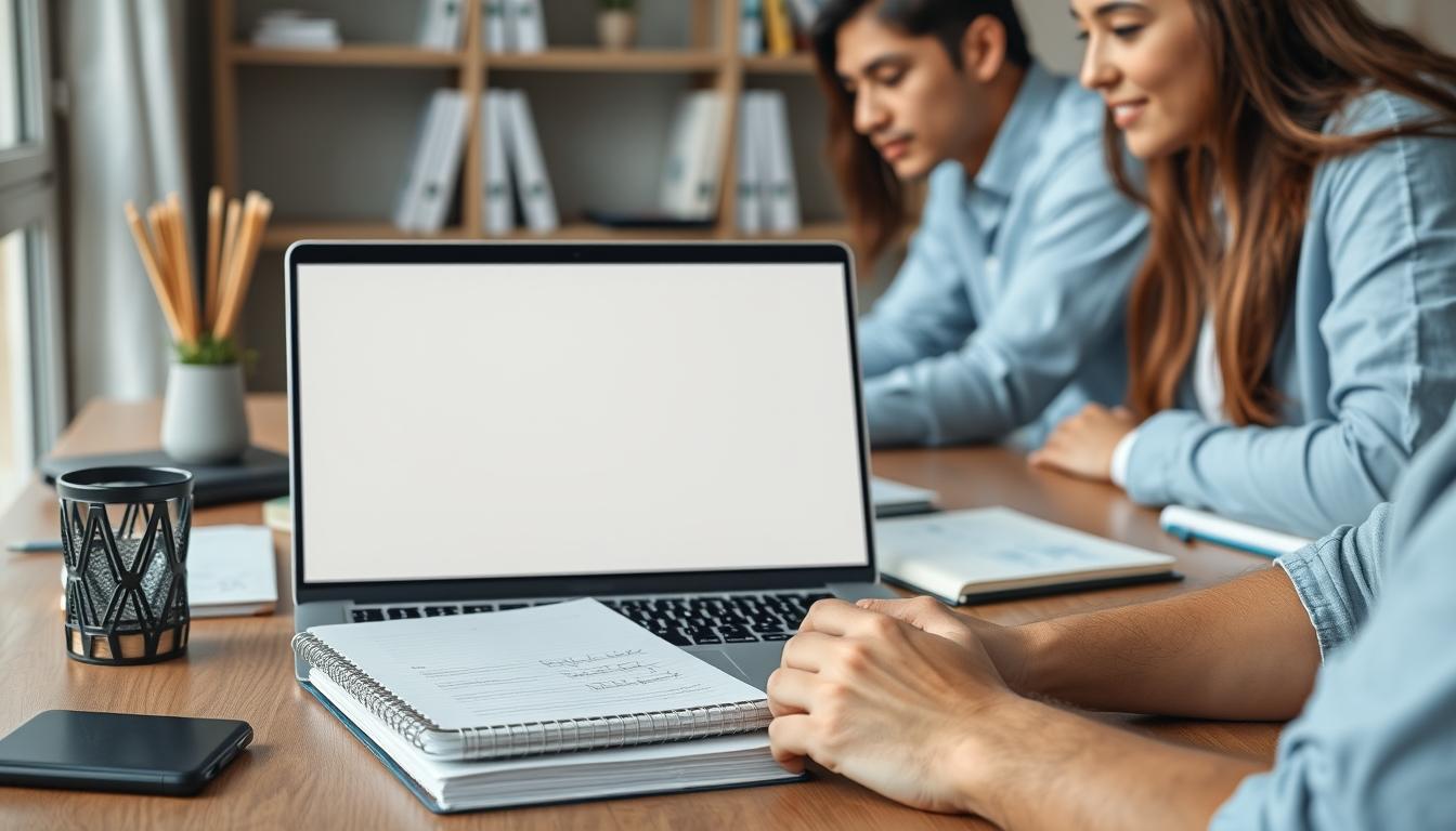 Structured study materials and learning resources on a desk