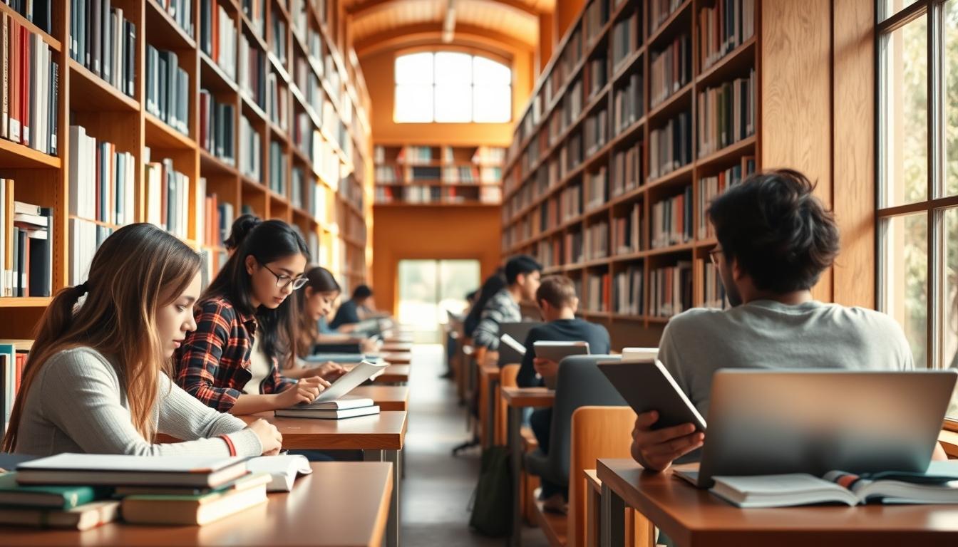 Student using online courses for flexible education